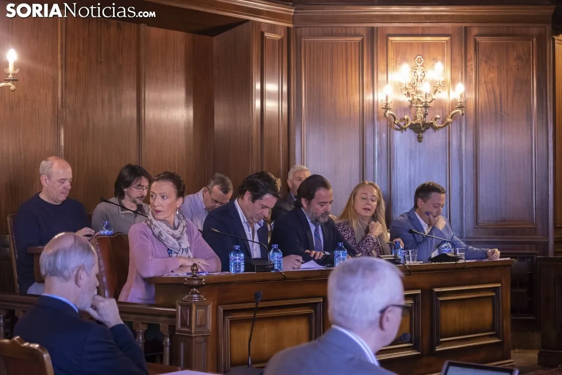 Pleno del Ayuntamiento de Soria. /Jasmín Malvesado.