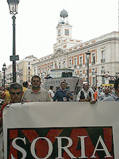 Soria Ya y Teruel Existe se manifestaron en Madrid en 2003. 