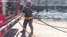 Imágenes tomadas en el lugar del incendio 