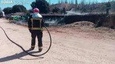 Imágenes tomadas en el lugar del incendio 