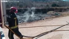 Imágenes tomadas en el lugar del incendio 