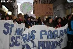 Manifestación del 8-M en la capital de Soria 2019. SN