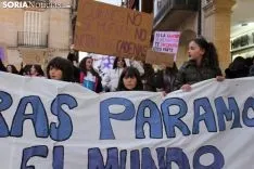 Manifestación del 8-M en la capital de Soria 2019. SN