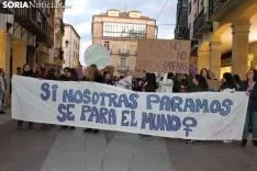 Manifestación del 8-M en la capital de Soria 2019. SN
