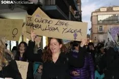 Manifestación del 8-M en la capital de Soria 2019. SN