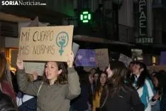 Manifestación del 8-M en la capital de Soria 2019. SN