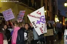 Manifestación del 8-M en la capital de Soria 2019. SN