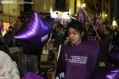 Manifestación del 8-M en la capital de Soria 2019. SN