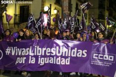 Manifestación del 8-M en la capital de Soria 2019. SN