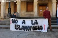 El Colectivo Musulmán se ha reivindicado en la plaza Mayor de Soria. SN