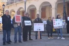 El Colectivo Musulmán se ha reivindicado en la plaza Mayor de Soria. SN