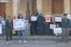 El Colectivo Musulmán se ha reivindicado en la plaza Mayor de Soria. SN