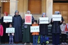 El Colectivo Musulmán se ha reivindicado en la plaza Mayor de Soria. SN