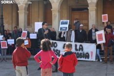 El Colectivo Musulmán se ha reivindicado en la plaza Mayor de Soria. SN