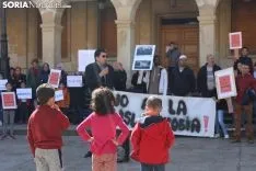 El Colectivo Musulmán se ha reivindicado en la plaza Mayor de Soria. SN