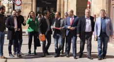 El PSOE presenta sus listas en los Juzgado de Soria. /Jasmín Malvesado
