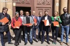 El PSOE presenta sus listas en los Juzgado de Soria. /Jasmín Malvesado
