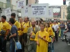 Soria Ya y Teruel Existe se manifestaron en Madrid en 2003. 