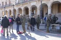 El ejercito toma la Plaza Mayor. Jasmín Malvesado
