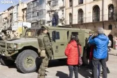 El ejercito toma la Plaza Mayor. Jasmín Malvesado