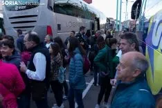 Foto 52 - Fotos: Los autobuses sorianos y el tren ya van camino a Madrid 