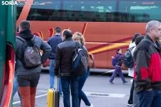 Foto 49 - Fotos: Los autobuses sorianos y el tren ya van camino a Madrid 