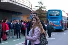 Foto 48 - Fotos: Los autobuses sorianos y el tren ya van camino a Madrid 