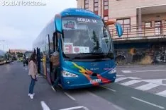 Foto 42 - Fotos: Los autobuses sorianos y el tren ya van camino a Madrid 