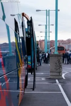Foto 39 - Fotos: Los autobuses sorianos y el tren ya van camino a Madrid 