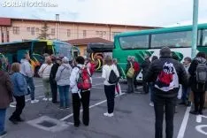 Foto 38 - Fotos: Los autobuses sorianos y el tren ya van camino a Madrid 