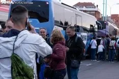 Foto 35 - Fotos: Los autobuses sorianos y el tren ya van camino a Madrid 