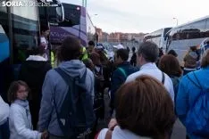 Foto 34 - Fotos: Los autobuses sorianos y el tren ya van camino a Madrid 