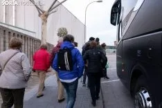 Foto 31 - Fotos: Los autobuses sorianos y el tren ya van camino a Madrid 