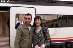 Foto 6 - Fotos: Los autobuses sorianos y el tren ya van camino a Madrid 