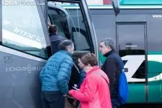 Foto 73 - Fotos: Los autobuses sorianos y el tren ya van camino a Madrid 