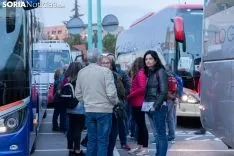 Foto 71 - Fotos: Los autobuses sorianos y el tren ya van camino a Madrid 