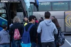 Foto 60 - Fotos: Los autobuses sorianos y el tren ya van camino a Madrid 