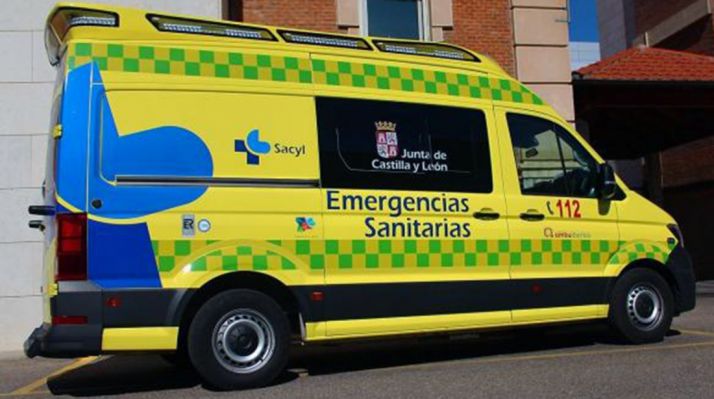 Una ambulancia del Sacyl. 