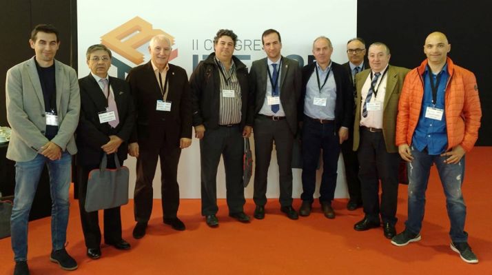 José Luis Mateo, con responsables del sector de las provincias castellano-leonesas. /FOES