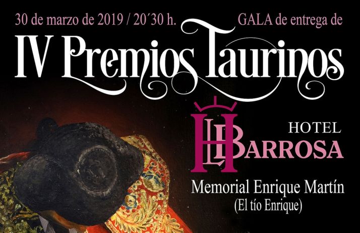 La Barrosa entrega el 30 sus premios taurinos