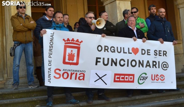 Una imagen de la concentración de este mediodía. /SN