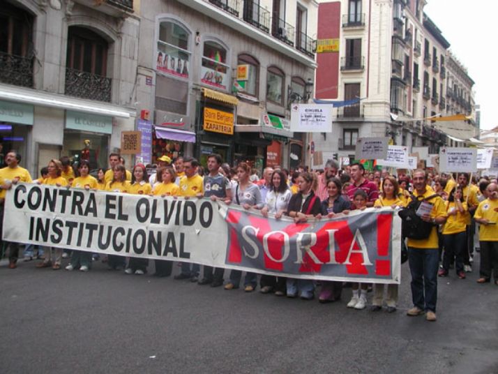 As&iacute; fue la manifestaci&oacute;n de la Soria Ya y Teruel Existe en Madrid en 2003