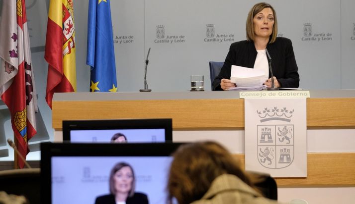 La portavoz del Gobierno regional, Milagros Marcos este jueves. /Jta.