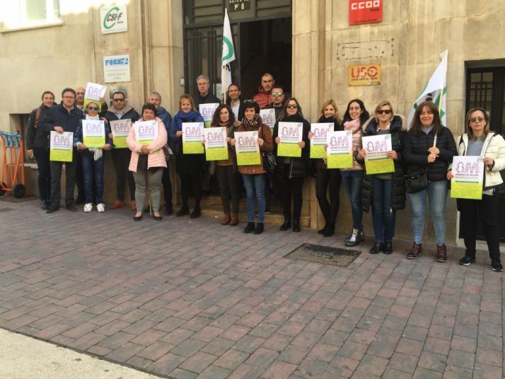 CSIF se concentra junto a su sede para acompañar a la sociedad soriana en la lucha por la igualdad de la mujer