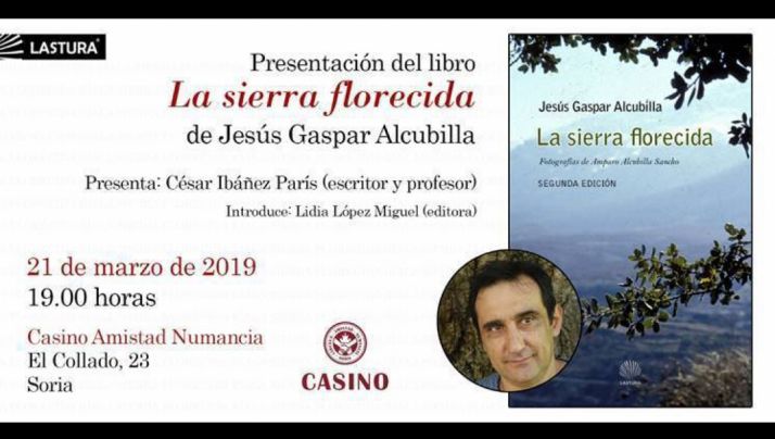 El escritor soriano Jesús Gaspar Alcubilla presenta este jueves el libro de relatos ‘La sierra florecida’