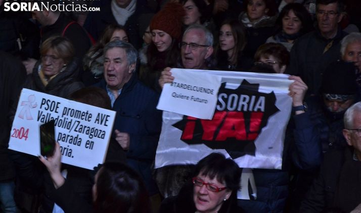 Una imagen de la multitudinaria manifestación de la Soria Ya el 28 de diciembre pasado. /SN