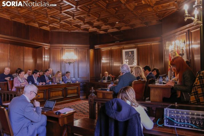 Pleno del Ayuntamiento de Soria. /Jasmín Malvesado.