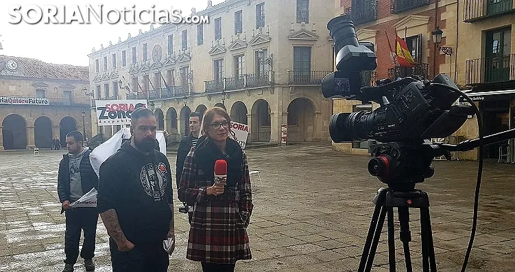 Sergio de Miguel, antes de intervenir en el programa de esta tarde. /SN