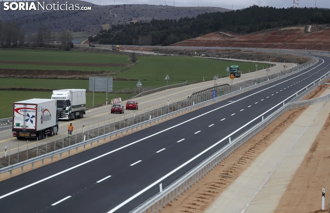 Imagen de la autovía este miércoles. /SN