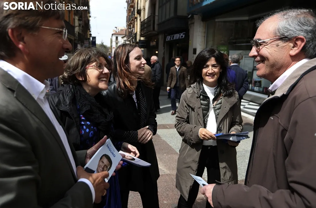 Una imagen de Andrea Levy este miércoles en Soria. /SN